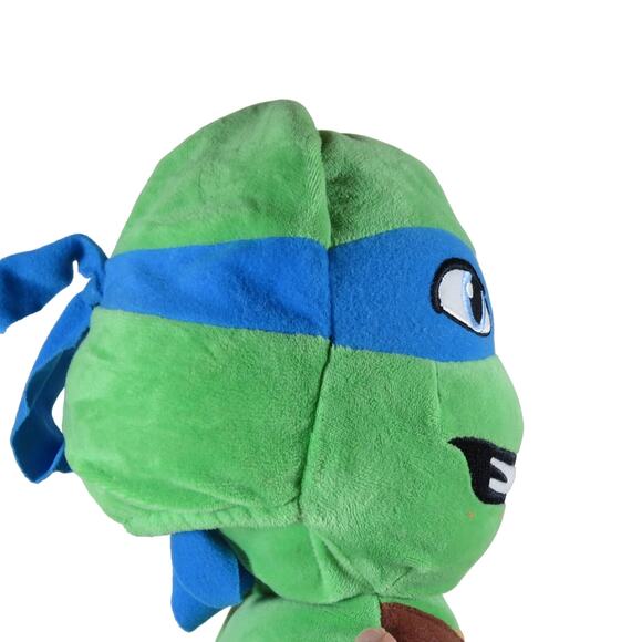 Build-A-Bear Ninja Turtle Plush Blue Mask 18" Stuffed Toy Reversible Face - Picture 15 of 16